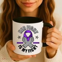 Her Fight Is My Fight Alzheimer's Awareness Coffee Mug thumb 3