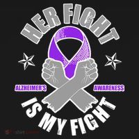 Her Fight Is My Fight Alzheimer's Awareness Women's Hoodie thumb 2