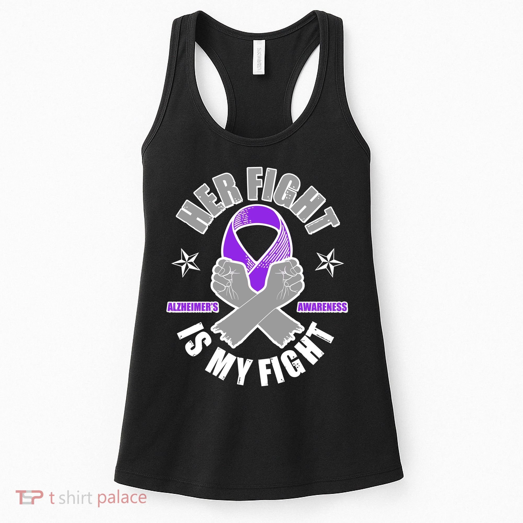 Her Fight Is My Fight Alzheimer's Awareness Women's Tank Top