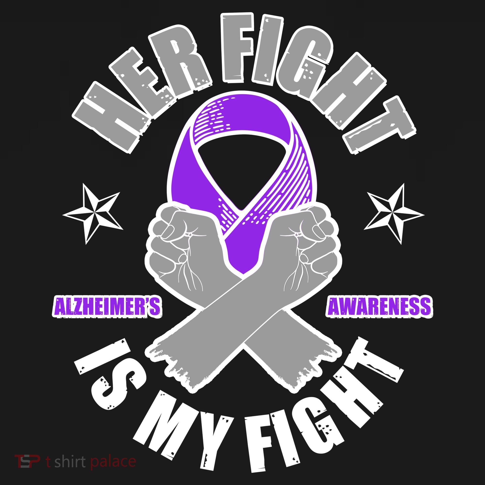Her Fight Is My Fight Alzheimer's Awareness Women's Tank Top
