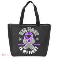 Her Fight Is My Fight Alzheimer's Awareness Tote Bag thumb 0