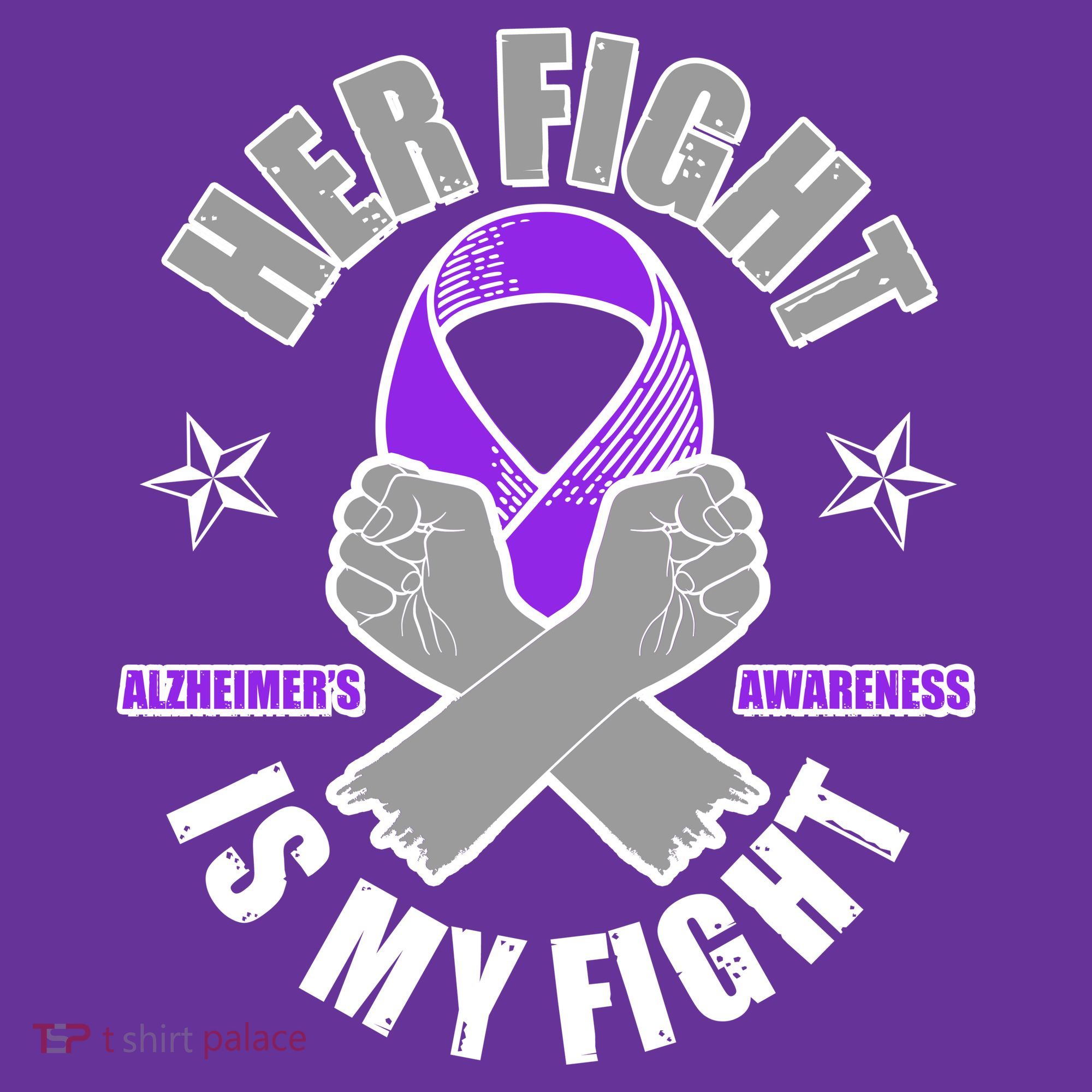 Her Fight Is My Fight Alzheimer's Awareness Sweatshirt