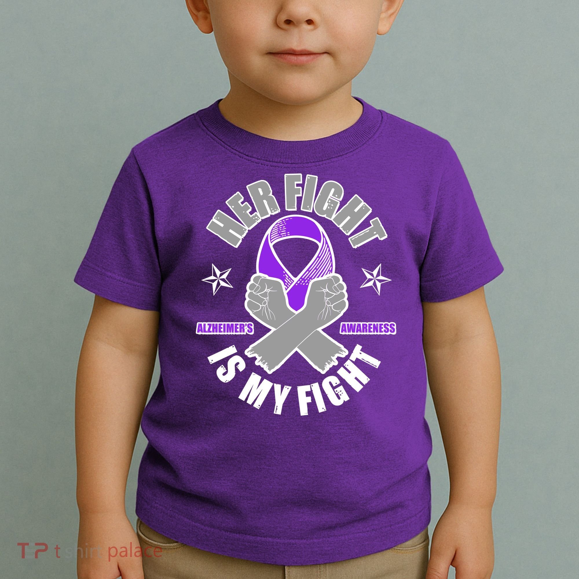 Her Fight Is My Fight Alzheimer's Awareness Toddler T-Shirt
