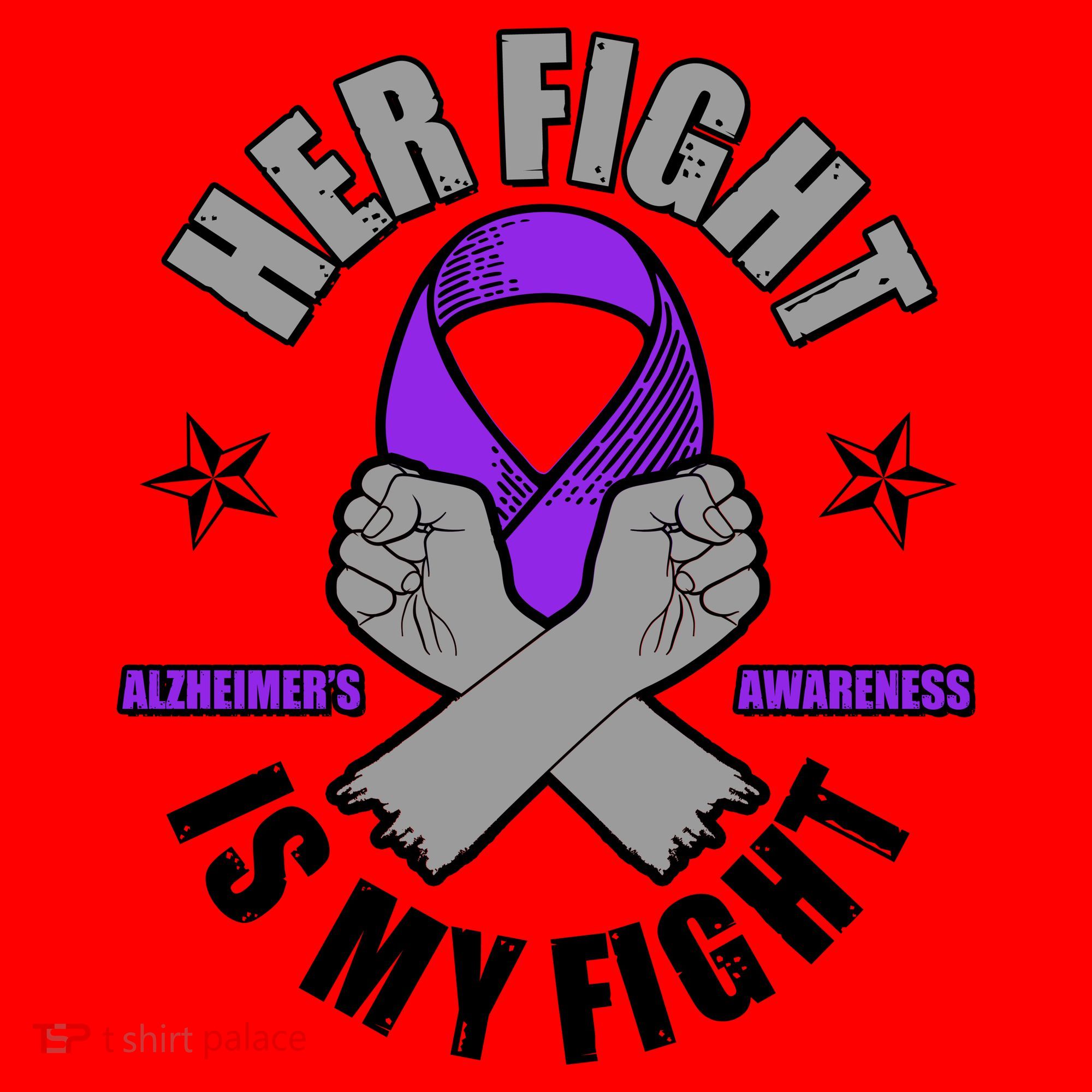 Her Fight Is My Fight Alzheimer's Awareness Santa Hat