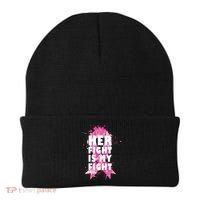 Her Fight Is My Fight Breast Cancer Beanie thumb 0