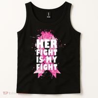 Her Fight Is My Fight Breast Cancer Tank Top thumb 2