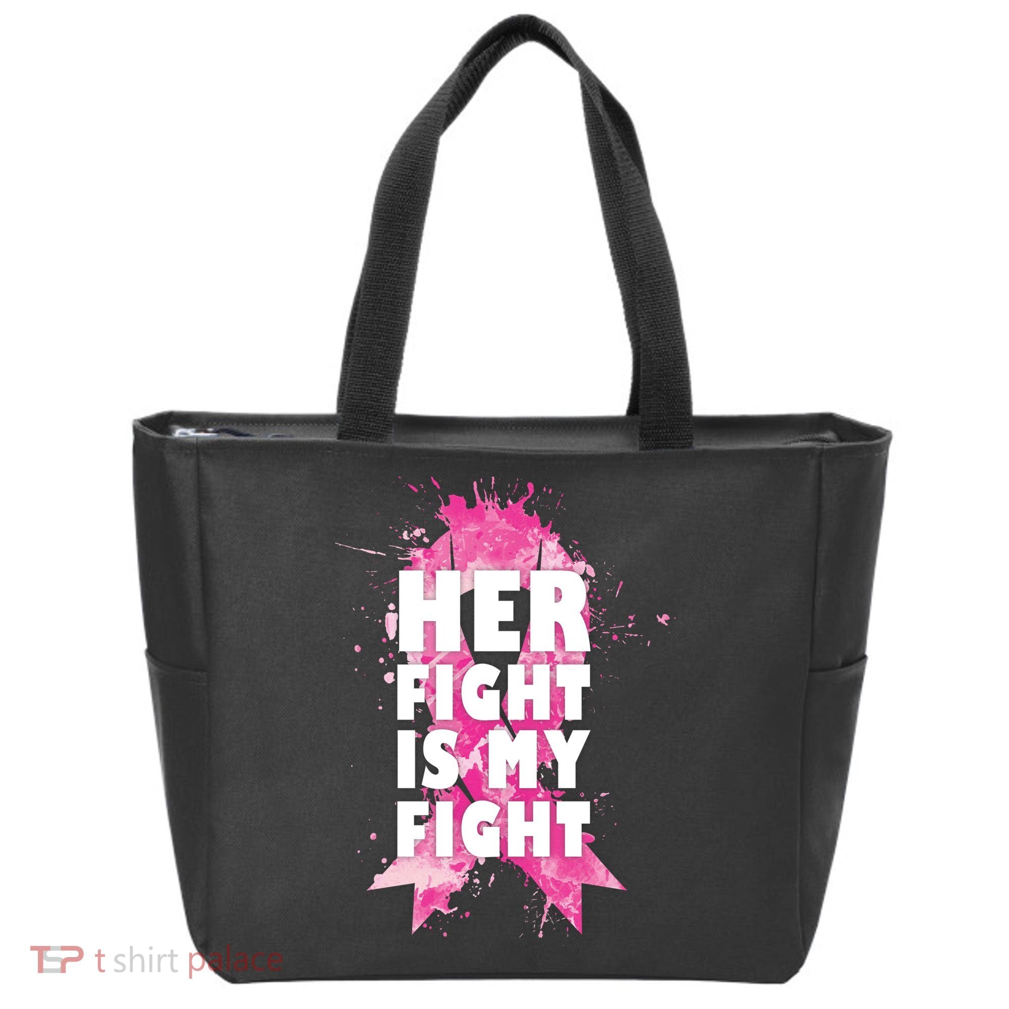 Her Fight Is My Fight Breast Cancer Tote Bag