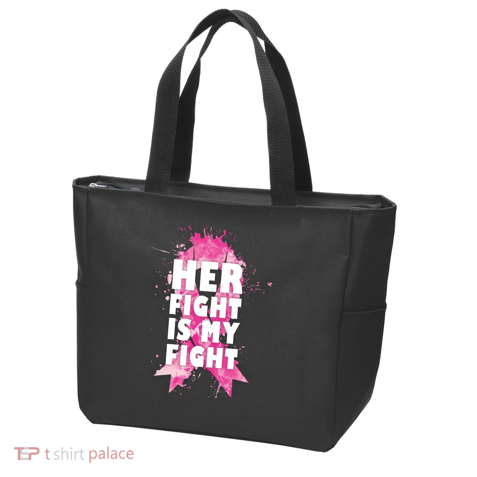 Her Fight Is My Fight Breast Cancer Tote Bag