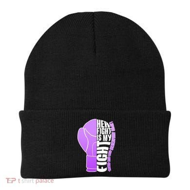 Her Fight is My Fight Lupus Awareness Beanie