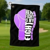 Her Fight is My Fight Lupus Awareness Golf Towel thumb 1