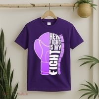 Her Fight is My Fight Lupus Awareness T-Shirt thumb 2