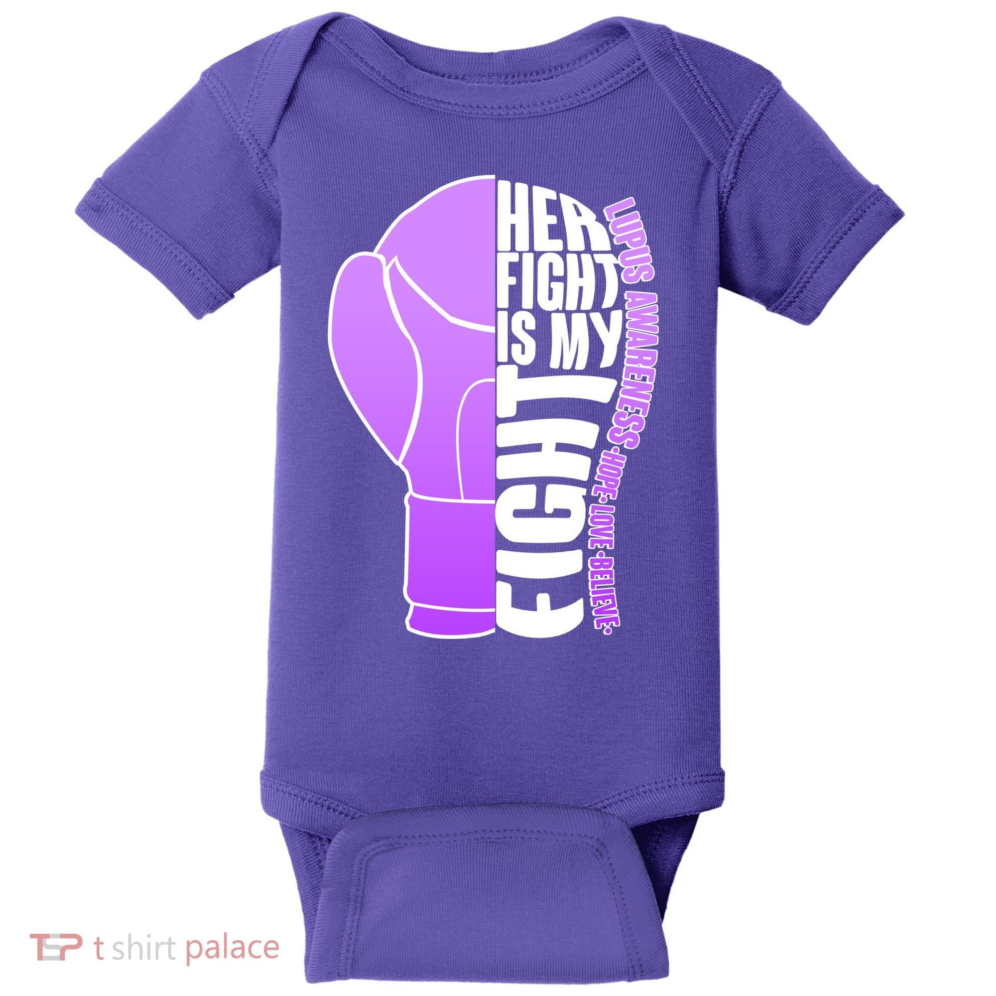 Her Fight is My Fight Lupus Awareness Baby Bodysuit