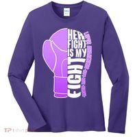Her Fight is My Fight Lupus Awareness Women's Long Sleeve Shirt thumb 0