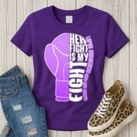 Her Fight is My Fight Lupus Awareness Women's T-Shirt thumb 3