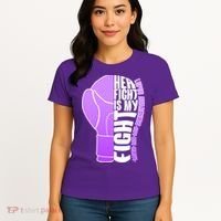 Her Fight is My Fight Lupus Awareness Women's T-Shirt thumb 4