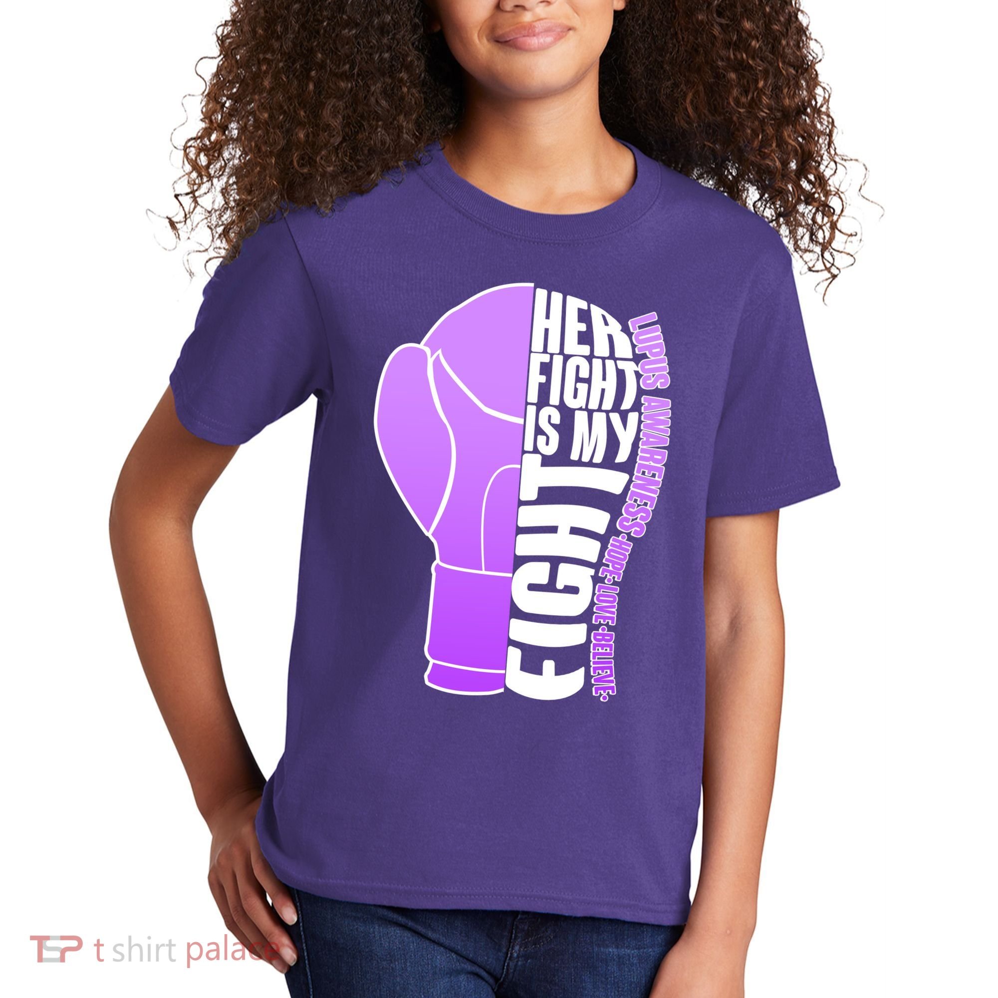 Her Fight is My Fight Lupus Awareness Kids T-Shirt