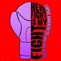 Her Fight is My Fight Lupus Awareness Santa Hat thumb 1