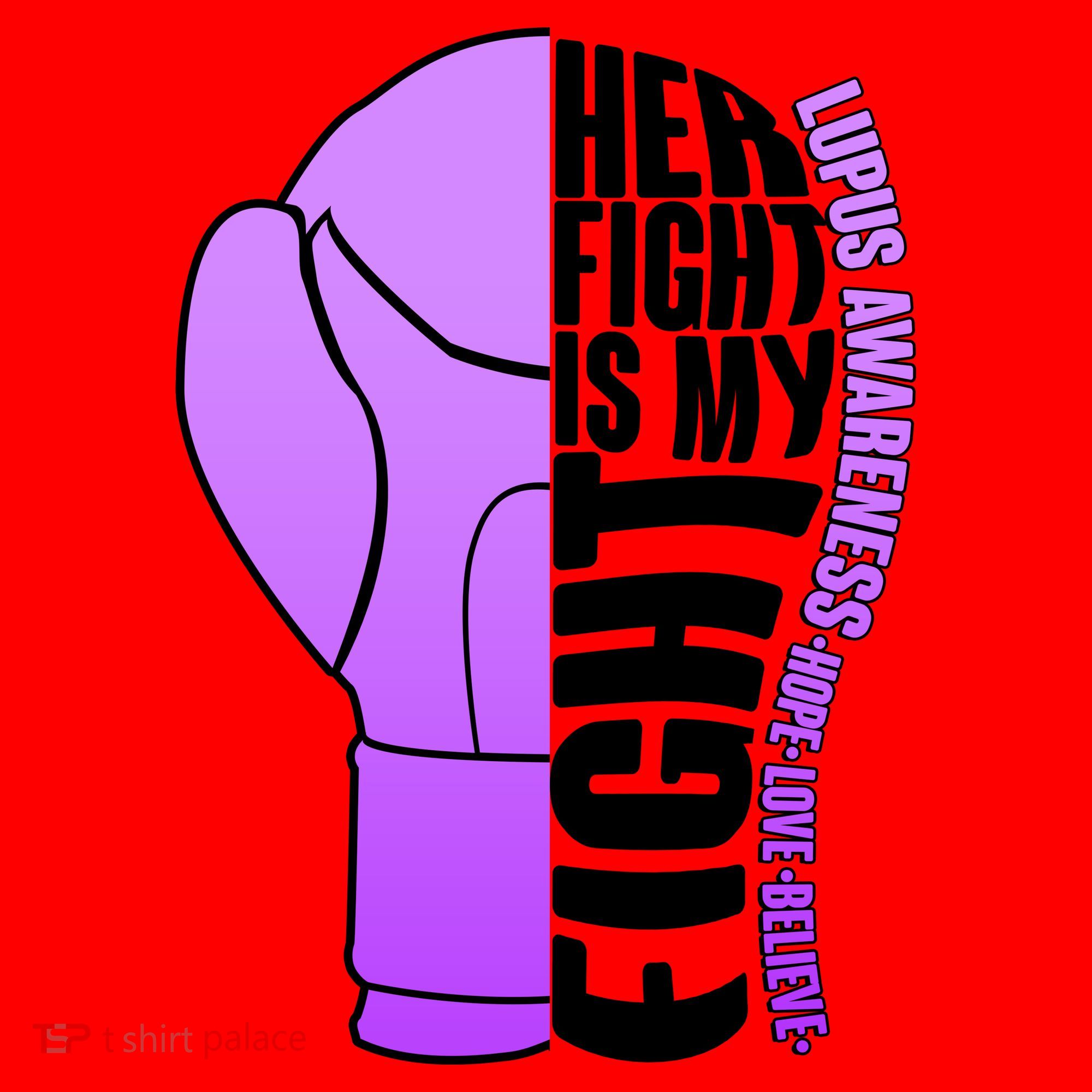 Her Fight is My Fight Lupus Awareness Santa Hat