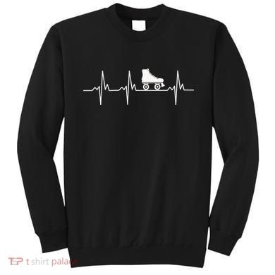 Heartbeat Ecg Roller Skates Roller Skating Inline Skating Gift Sweatshirt