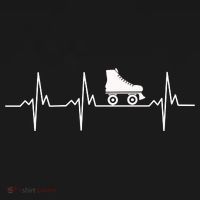 Heartbeat Ecg Roller Skates Roller Skating Inline Skating Gift Sweatshirt thumb 3