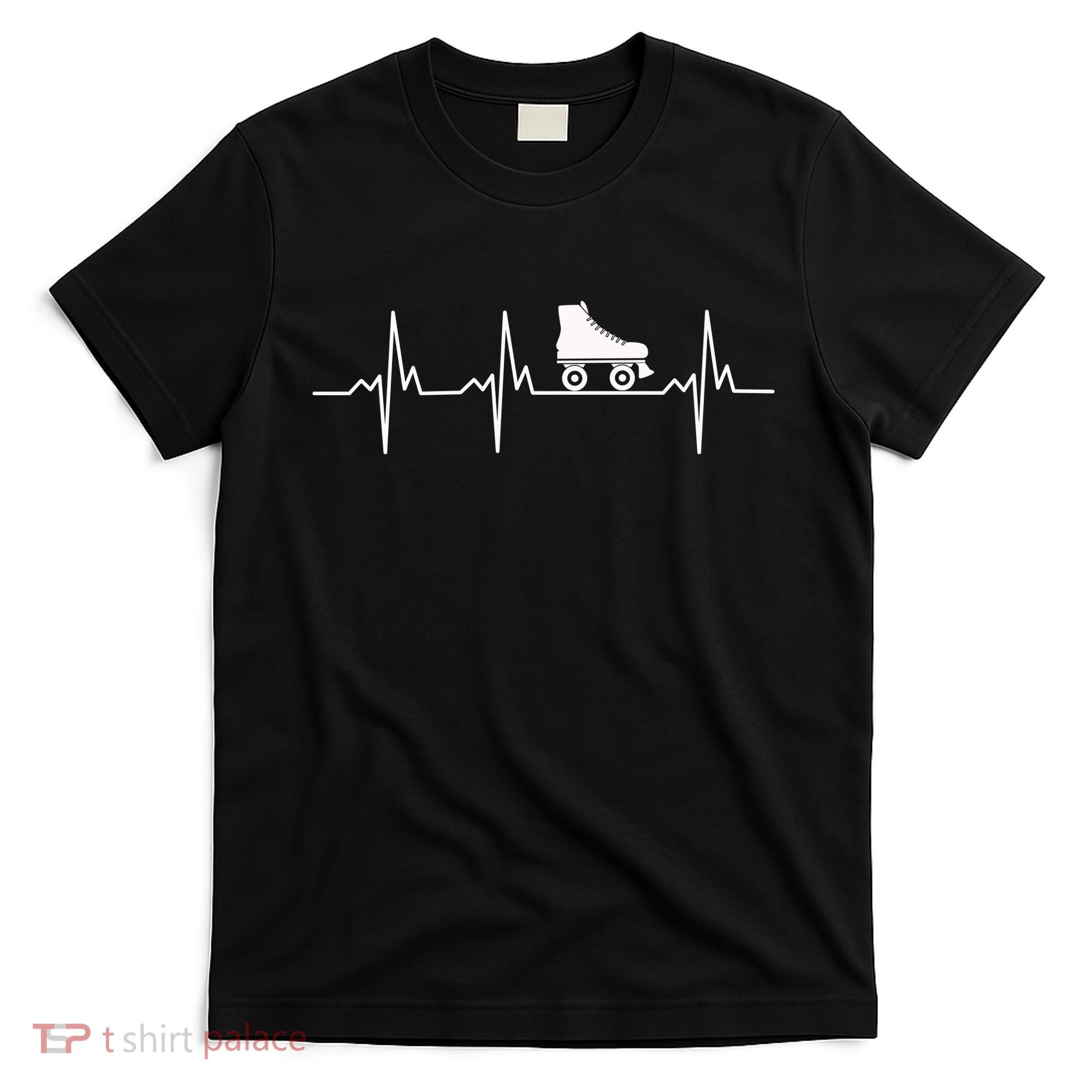 Heartbeat Ecg Roller Skates Roller Skating Inline Skating Gift T-Shirt