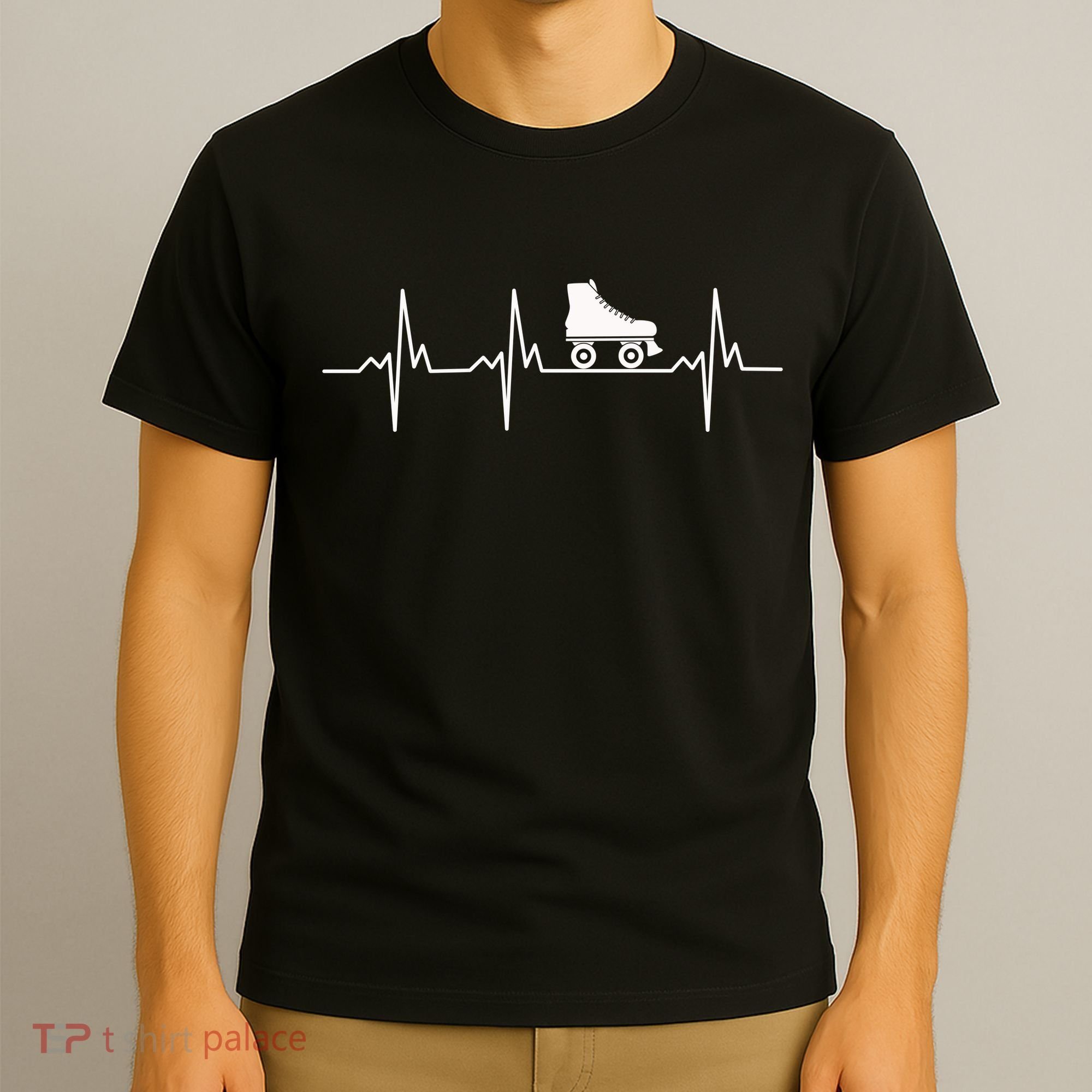 Heartbeat Ecg Roller Skates Roller Skating Inline Skating Gift T-Shirt