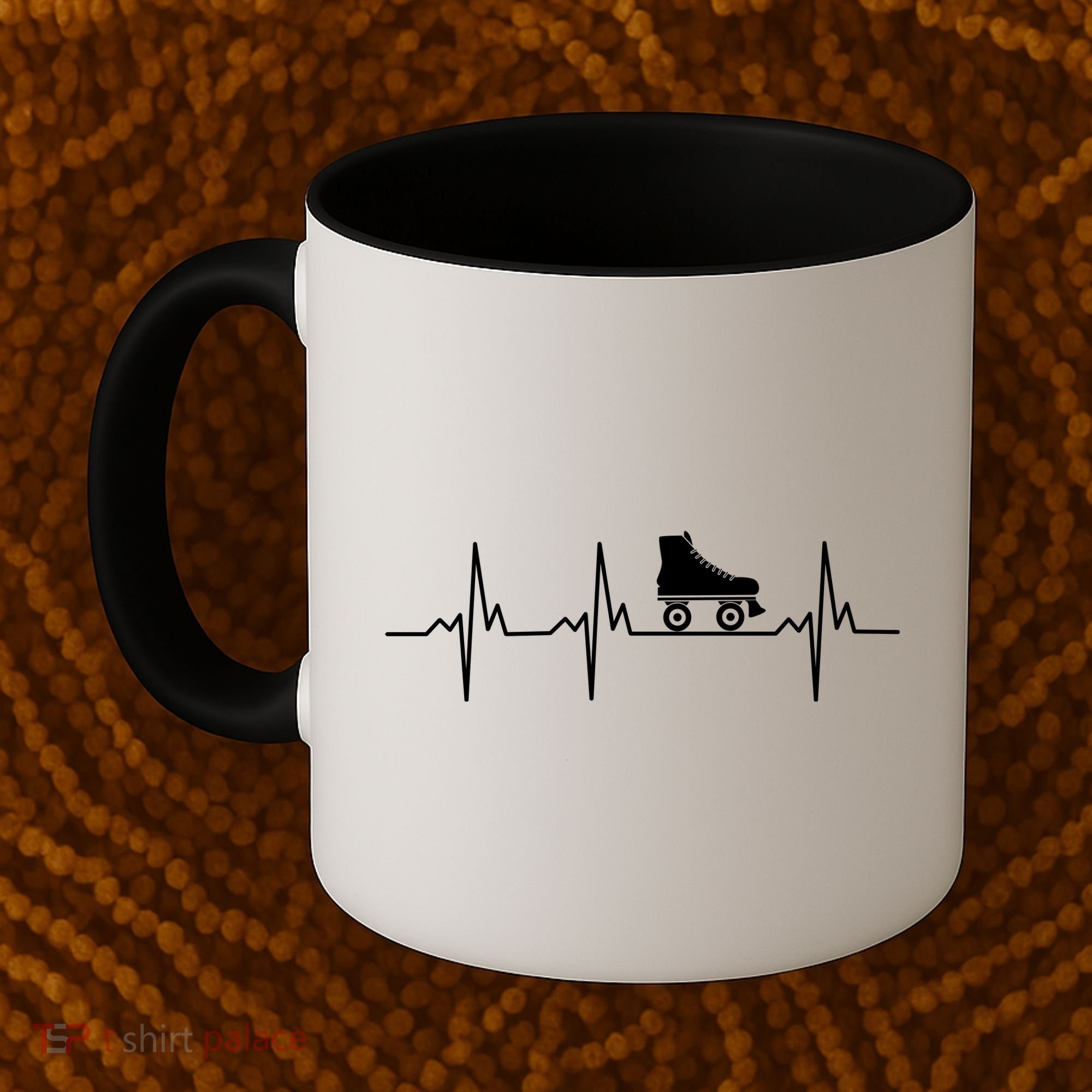 Heartbeat Ecg Roller Skates Roller Skating Inline Skating Gift Coffee Mug
