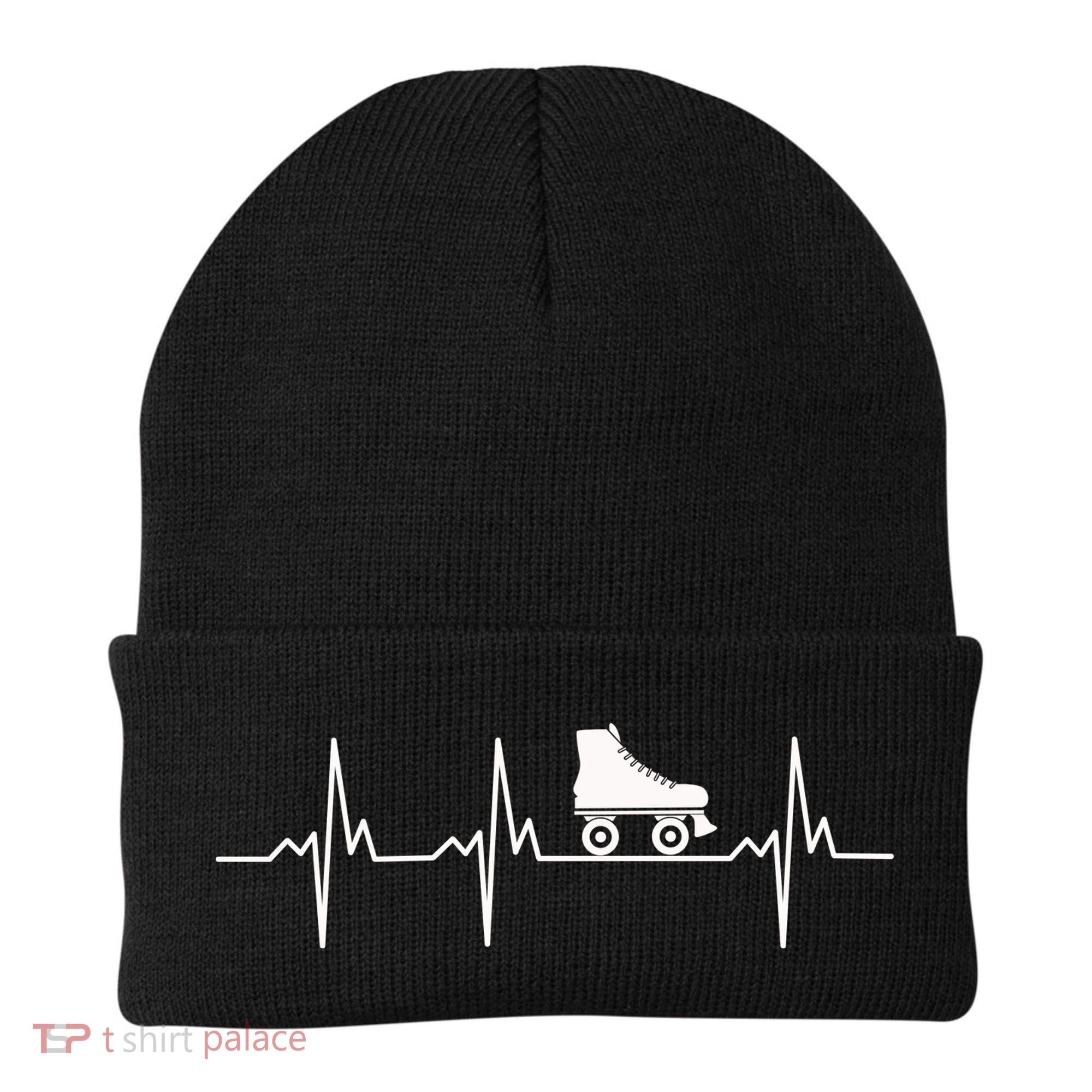Heartbeat Ecg Roller Skates Roller Skating Inline Skating Gift Beanie