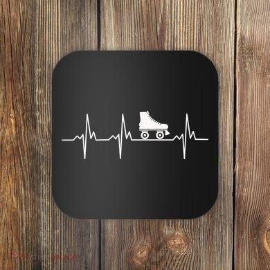 Heartbeat Ecg Roller Skates Roller Skating Inline Skating Gift Coaster
