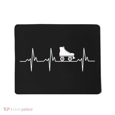 Heartbeat Ecg Roller Skates Roller Skating Inline Skating Gift Mousepad
