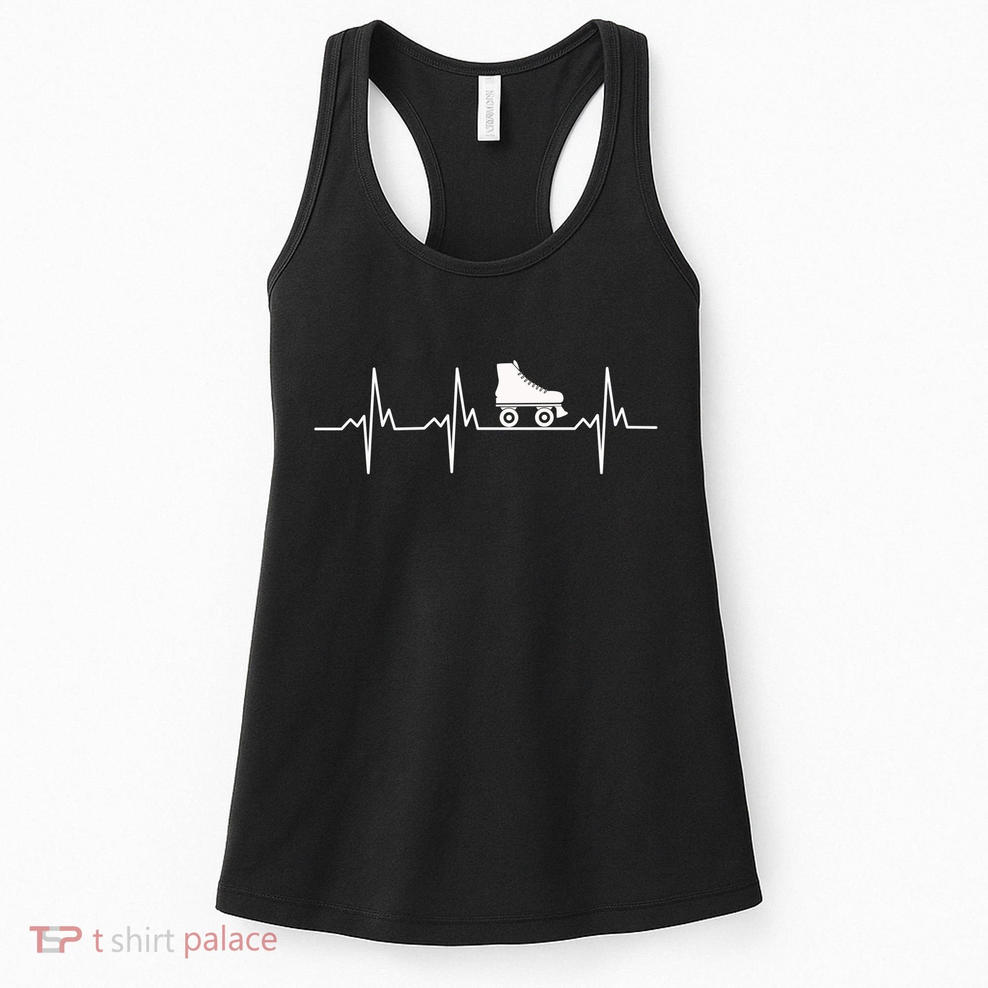 Heartbeat Ecg Roller Skates Roller Skating Inline Skating Gift Women's Tank Top