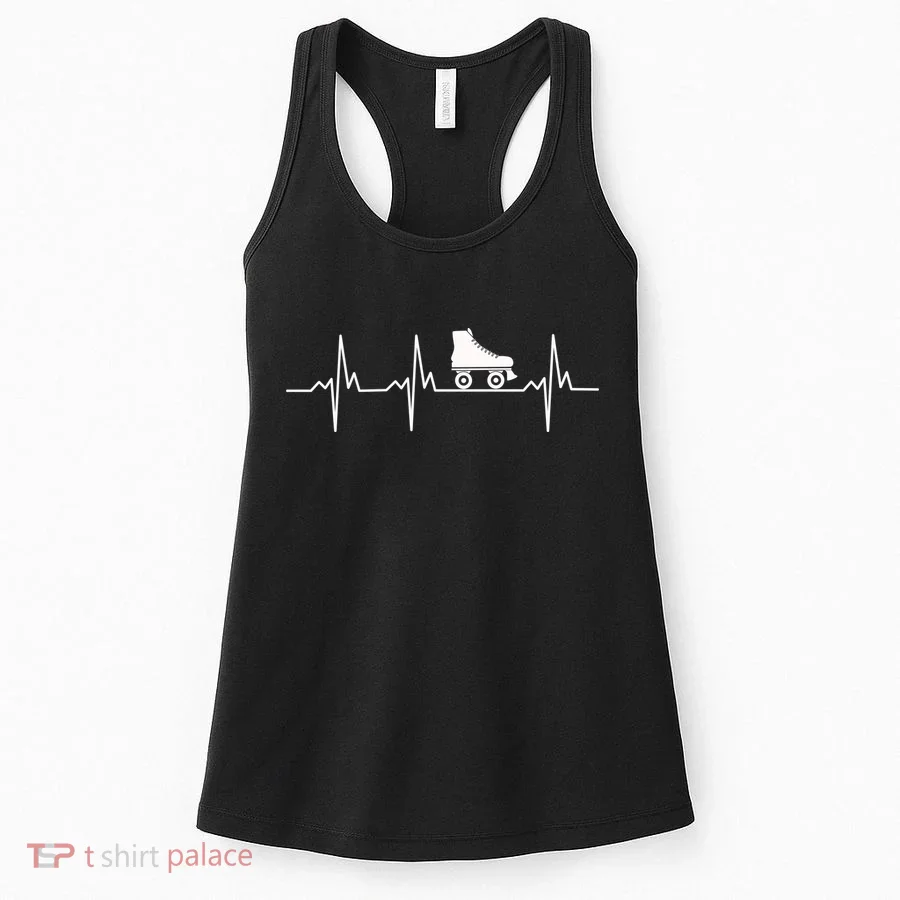 Heartbeat Ecg Roller Skates Roller Skating Inline Skating Gift Women's Tank Top