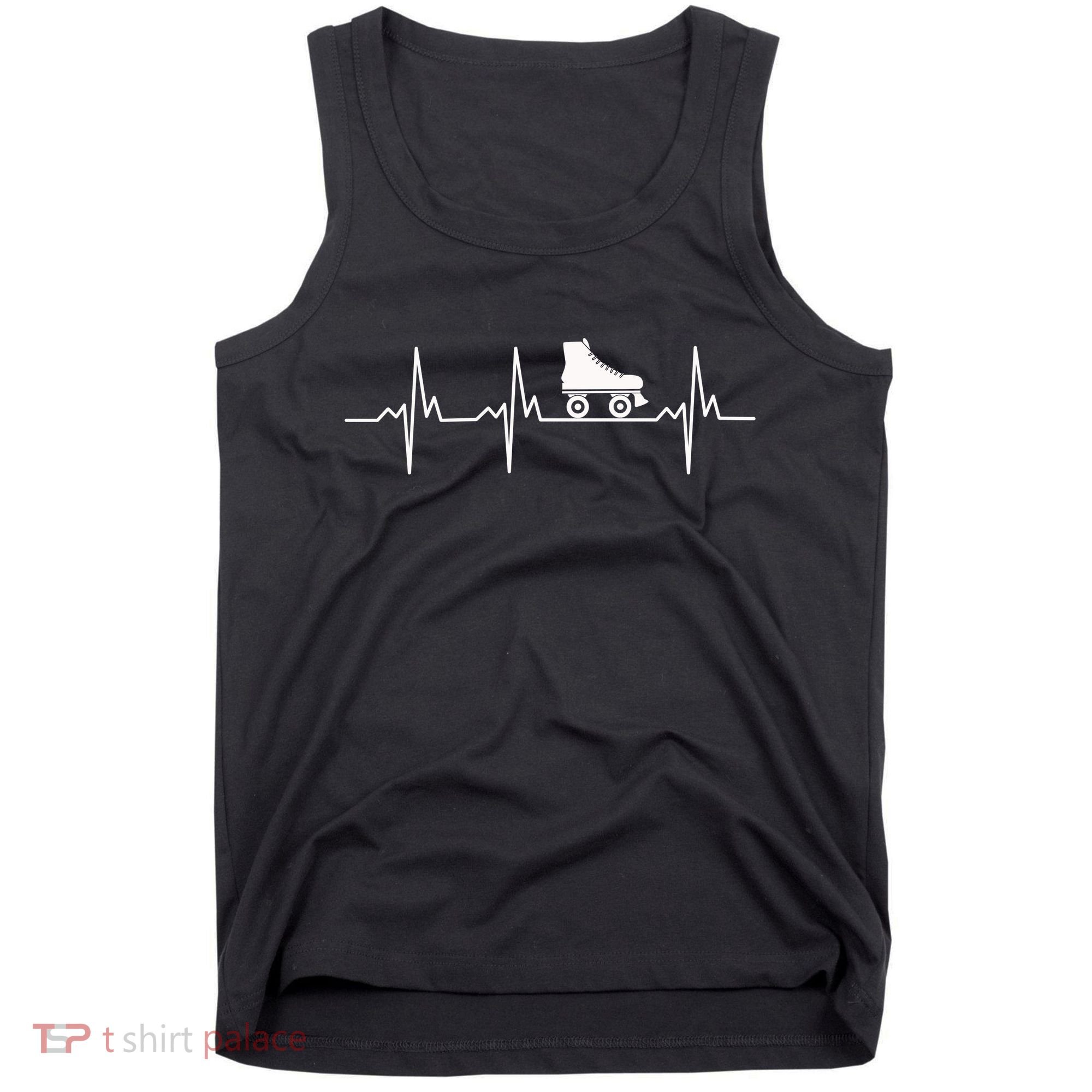 Heartbeat Ecg Roller Skates Roller Skating Inline Skating Gift Tank Top
