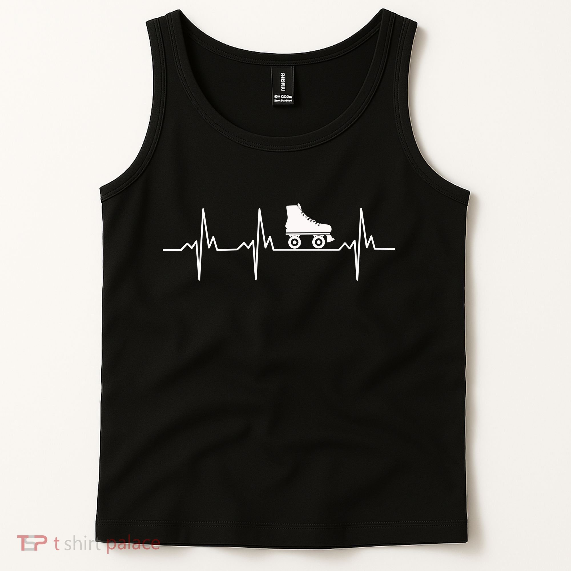 Heartbeat Ecg Roller Skates Roller Skating Inline Skating Gift Tank Top