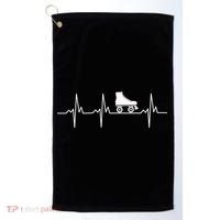 Heartbeat Ecg Roller Skates Roller Skating Inline Skating Gift Golf Towel thumb 0