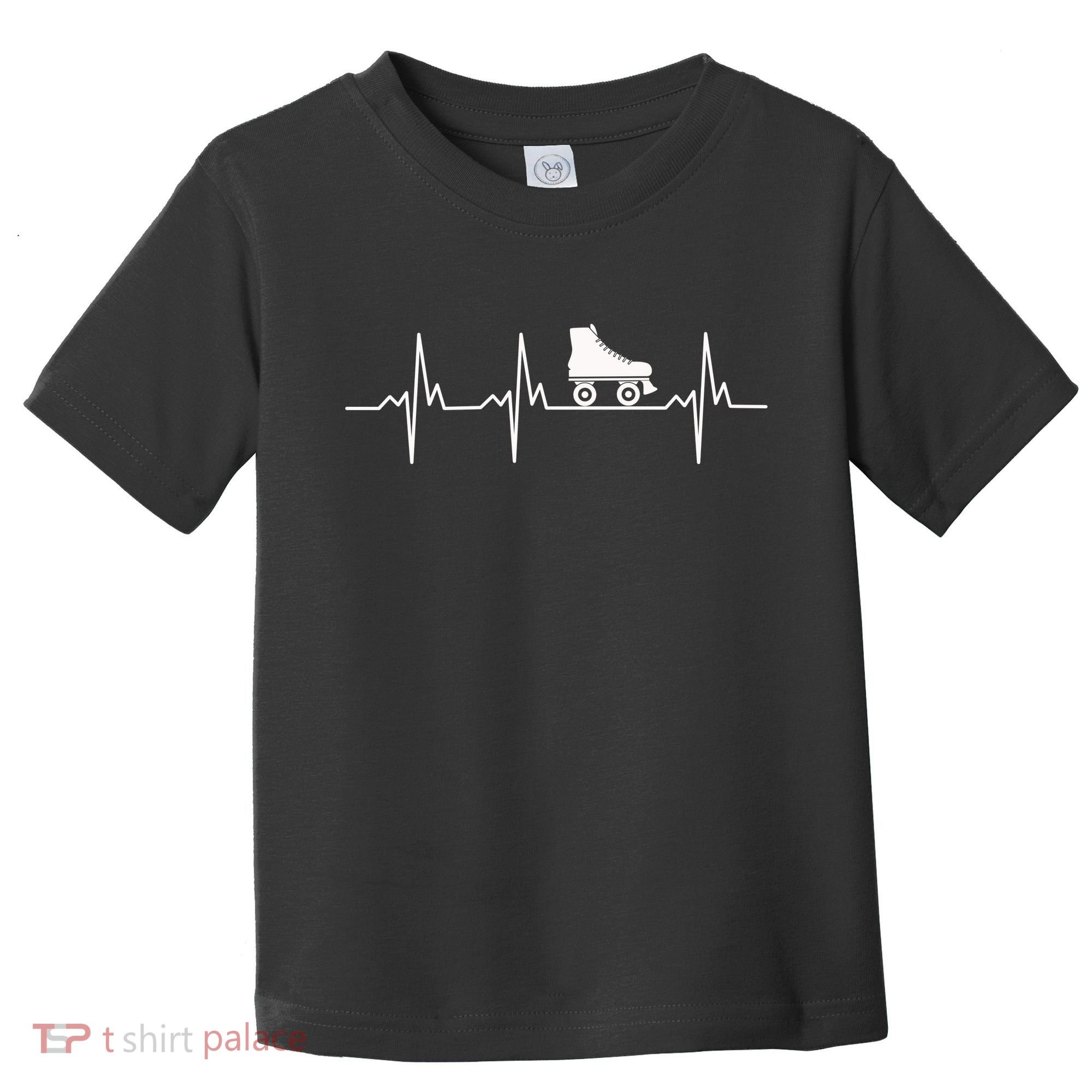 Heartbeat Ecg Roller Skates Roller Skating Inline Skating Gift Toddler T-Shirt