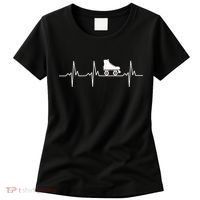 Heartbeat Ecg Roller Skates Roller Skating Inline Skating Gift Women's T-Shirt thumb 0