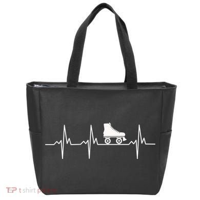 Heartbeat Ecg Roller Skates Roller Skating Inline Skating Gift Tote Bag
