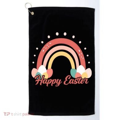 Happy Easter Rainbow Holiday Golf Towel