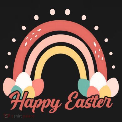 Happy Easter Rainbow Holiday Women's Perfect Tri Rocker Tank