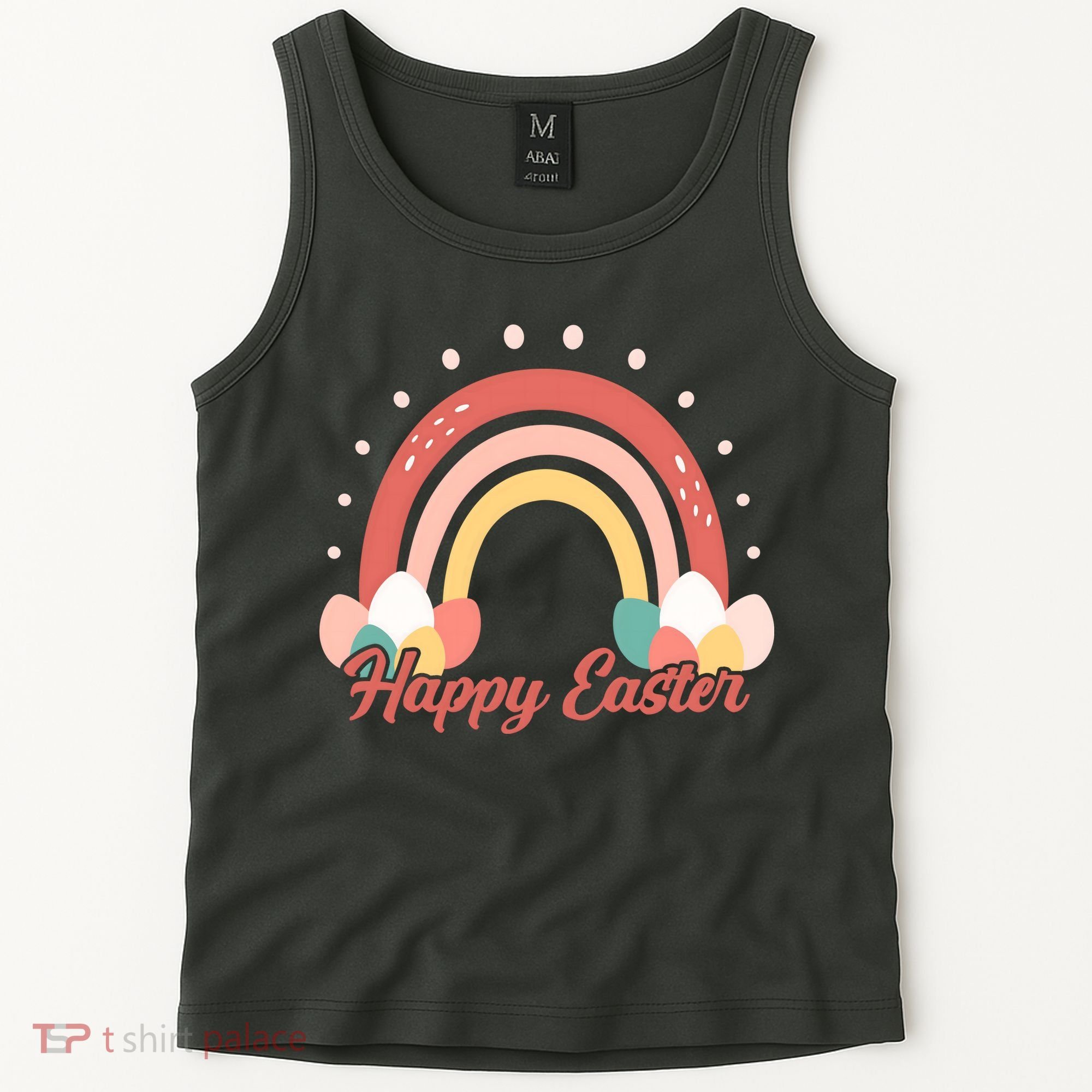 Happy Easter Rainbow Holiday Tank Top