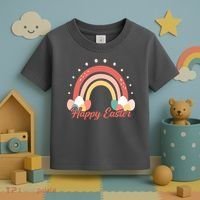 Happy Easter Rainbow Holiday Toddler T-Shirt thumb 3