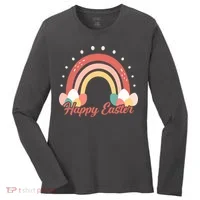 Happy Easter Rainbow Holiday Women's Long Sleeve Shirt thumb 0