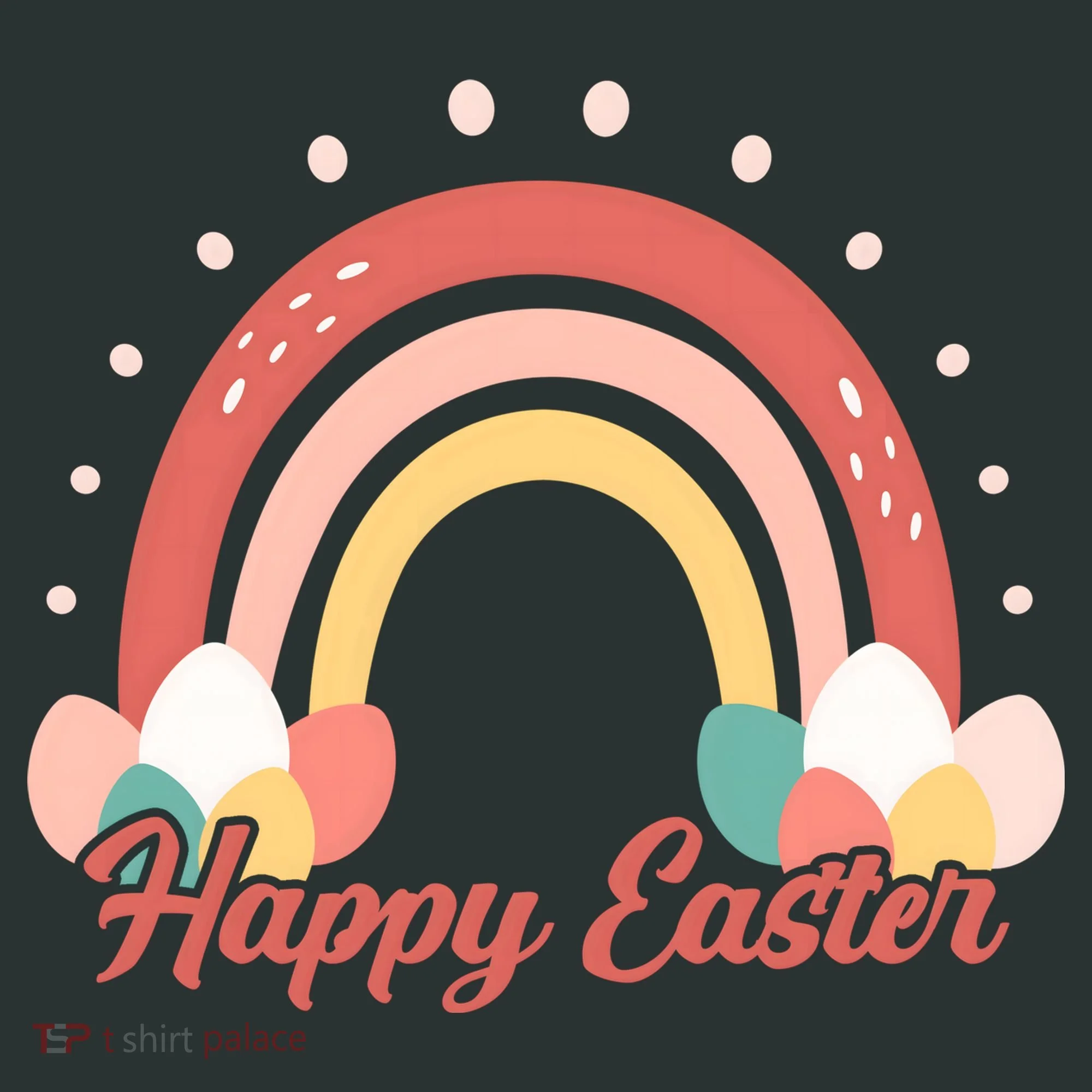 Happy Easter Rainbow Holiday Women's Long Sleeve Shirt
