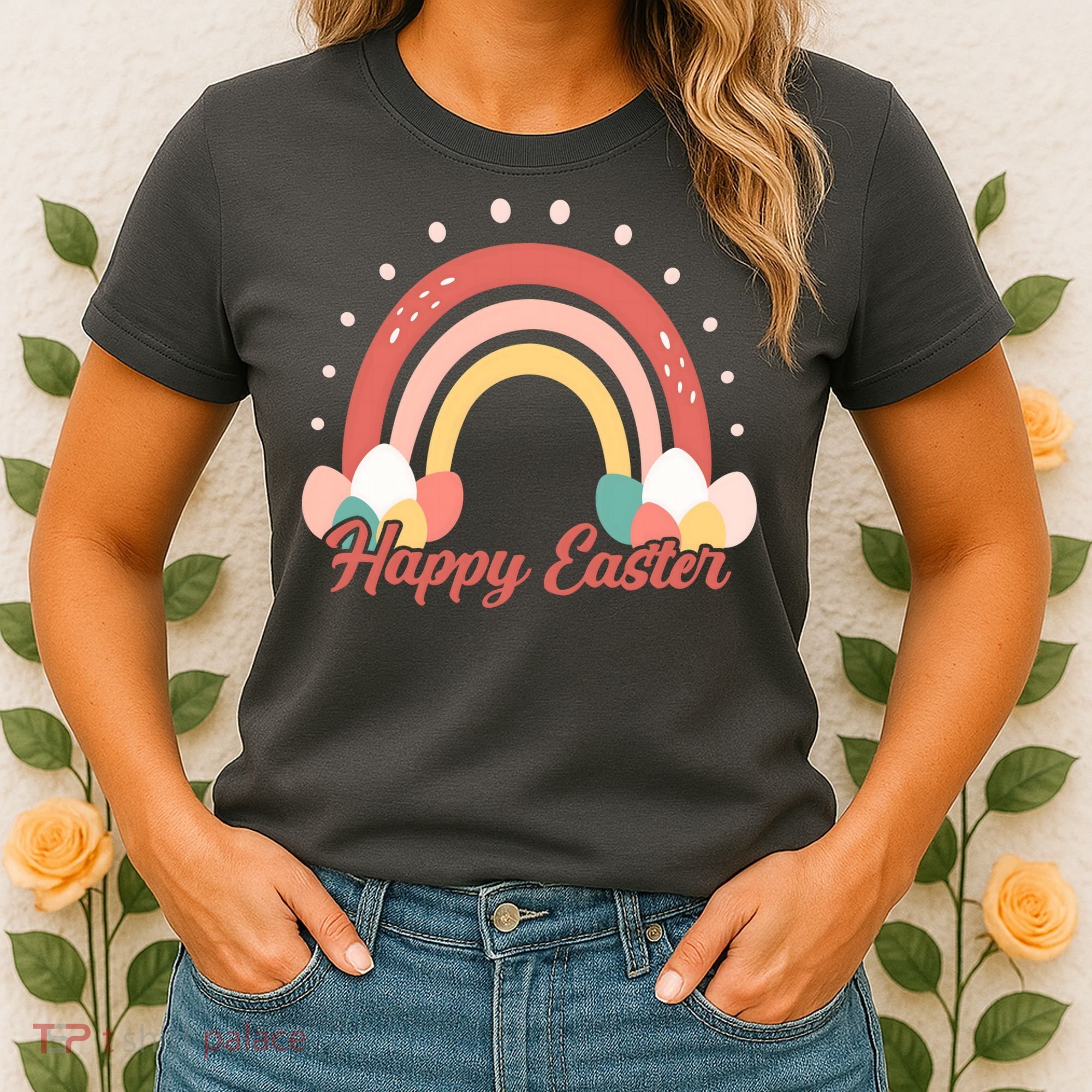 Happy Easter Rainbow Holiday Women's T-Shirt