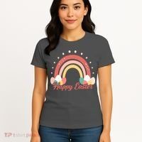 Happy Easter Rainbow Holiday Women's T-Shirt thumb 4
