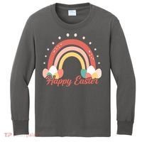 Happy Easter Rainbow Holiday Kids Long Sleeve Shirt thumb 0