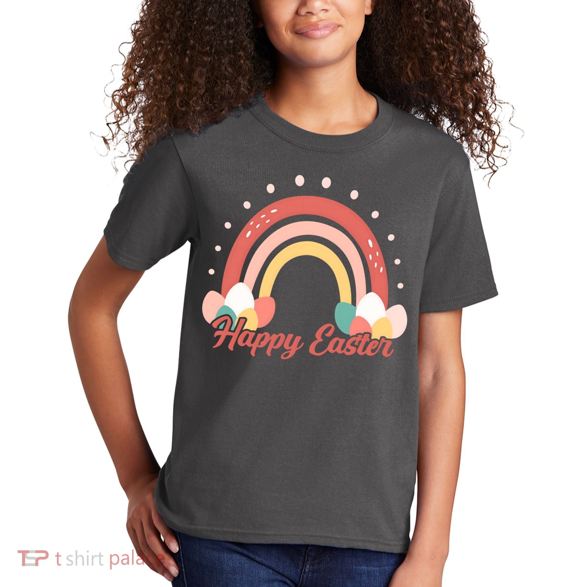 Happy Easter Rainbow Holiday Kids T-Shirt