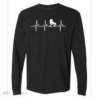 Heartbeat Ecg Roller Skates Roller Skating Inline Skating Gift Comfort Colors Heavyweight Long Sleeve T-Shirt thumb 0