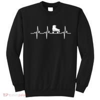 Heartbeat Ecg Roller Skates Roller Skating Inline Skating Gift Sweatshirt thumb 0
